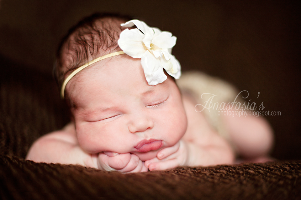 A sweet 4 day old baby girl