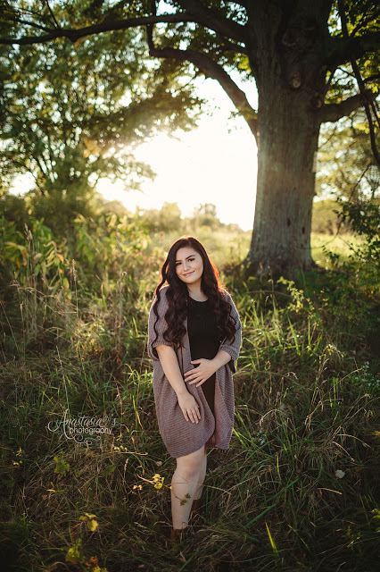Penfield high school senior photography session outdoors in webster ny